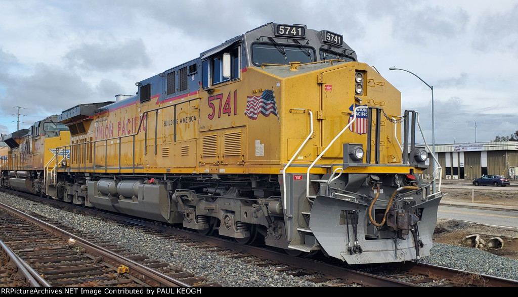 UP 5741 Waits For Her Next Train Crew to Head Southbound.